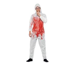 Smiffys Mono de forense sangriento, Rojo, con mono & gafas de protección