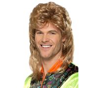 Smiffys Mullet Wig, Brown