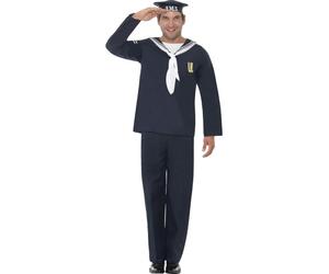 Smiffys Naval Seaman, Blue (Size L)