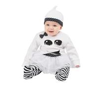 Smiffys Niña fantasma, Negro y blanco, Traje de una pieza con tutú y sombrero