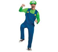 Smiffys Nintendo Super Mario Brothers Luigi Classic (Size 38-40)