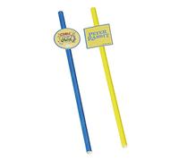 Smiffys Officially Licensed Peter Rabbit Movie Tableware Party Straws X8 8 pajitas de fiesta con licencia oficial, multicolor, Talla única (52652)