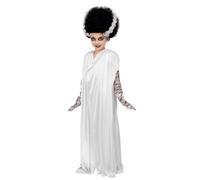 Smiffys Officially Licensed Universal Monsters Bride of Frankenstein Costume, Girls, White