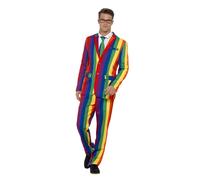 Smiffys Overthe Rainbow - Traje multicolor con chaqueta, pantalones y corbata, t