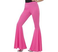 Smiffys Pantalones acampanados, rosa, para mujer