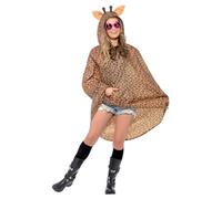 Smiffys Party Poncho de la Jirafa, con Bolsa con Asas
