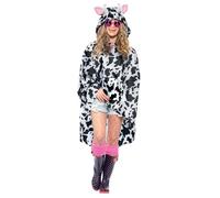 Smiffy's Poncho de la vaca – con bolsa con asas – Halloween y Carnaval