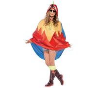 Smiffys Party Poncho del Loro, con Bolsa con Asas Halloween, Carnaval