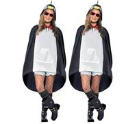 Smiffys Party Poncho del Pingüino, con Bolsa con Asas Halloween, Carnaval (Paquete de 2)