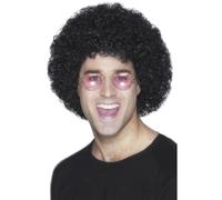 Smiffys Peluca afro, económica, negra Halloween