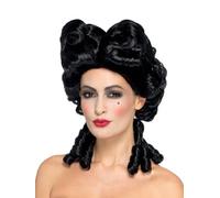Smiffys Deluxe Gothic Baroque Wig, Black