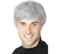 Smiffy's Peluca corporativa – gris – Halloween, Carnaval