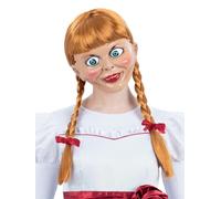 Smiffys Peluca de Annabelle, Larga y trenzada con lazos