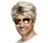 Smiffys Peluca de calle de los 80, rubia, corta y recta Halloween