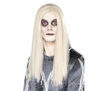 Smiffys Ghostly Spirit Wig, Grey