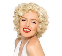 Smiffys Peluca de Marilyn Monroe, Rubia, Corta Halloween, Carnaval