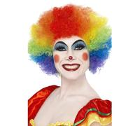 Smiffys Peluca de payaso loco, arco iris colores, 120g Halloween, Carnaval