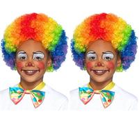Smiffys Peluca de Payaso, Niños Halloween, Carnaval (Paquete de 2)
