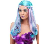 Smiffys Mermaid Wig, Blue