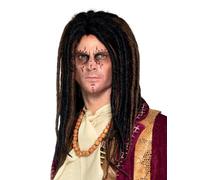 Smiffy's Peluca deluxe de rastas vudú marrón y negra – Halloween