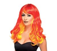 Smiffys Peluca roja de demonio con efecto ombré, Roja
