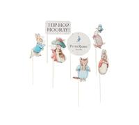 Smiffys Peter Rabbit - Vajilla clásica para Fotos de Fiesta, 7 Unidades, diseño de Acuarela, Licencia Oficial para Celebraciones de cumpleaños y Eventos temáticos, Fotos Divertidas