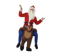 Smiffys Piggyback Reindeer Rudolf Costume, Brown