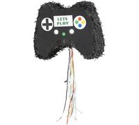 Smiffys Piñata de mando de consola de juegos, negra, 41x33cm