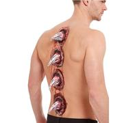 Smiffys Pinchos de espalda de dragón, Rojo Halloween, Carnaval