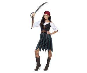 Smiffys Pirate Deckhand Costume, Blue (Size XS)