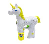 Smiffys Pistola de burbujas de unicornio con luz LED, con pompero, pilas incluidas