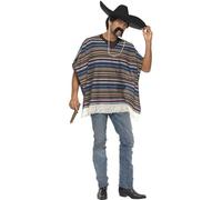 Smiffys Poncho de aspecto real