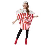 Smiffys Popcorn Costume, Red & White
