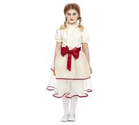 Smiffys Disfraz de muñeca de porcelana, Crema, Vestido y cinturón