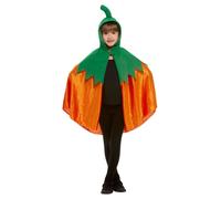 Smiffys Pumpkin Hooded Cape, Orange