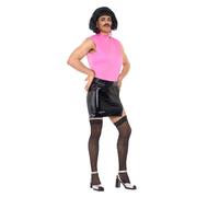 Smiffys Queen, Break Free Housewife, Pink & Black (Size M)