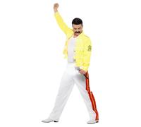 Smiffys Queen Freddie Mercury Costume, Yellow (Size M)