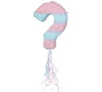 Smiffys ¿Revelación de género? Piñata de tirar, azul y rosa, 35x45cm