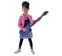 Smiffys Rockstar Glam Costume, Black with Top & Jacket, Girls Fancy Dress, Child Dress Up Costumes