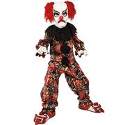 Zombie para Niños Payaso Siniestro Disfraz Mal Bufón Halloween Terror Nuevo