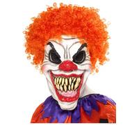 Smiffys Careta de payaso aterrador, Para la cabeza, espuma de látex