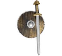 Smiffys Set de armas con espada y escudo, 39cm / 15in Halloween, Carnaval