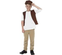 Smiffys Set de golfillo victoriano, con chaleco y gorra Halloween, Carnaval
