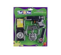 Smiffys Set de policía con revólver, esposas, placa y reloj