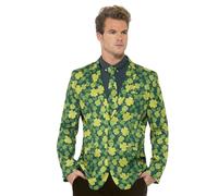 Smiffys Shamrock Blazer Jacket , St Patricks' Day Fancy Dress, St Paddies Dress