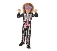 Smiffys Skeleton Rose Gold Sparkle Costume (Size S)