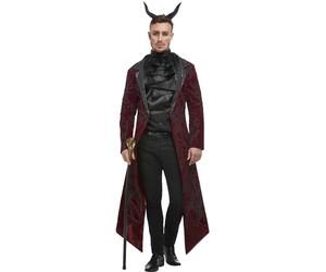 Smiffy's Smiffys Deluxe Devil Costume Smiffys - Disfraz de diablo de lujo Hombre