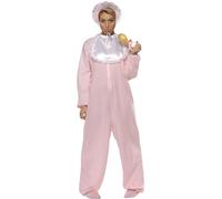 Adulto Bebé Disfraz Traje Mono Pelele Despedida de Soltera Por Smiffys