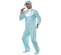 Smiffys Disfraz de bebé varón con pelele, azul, con gorro y biberón Halloween