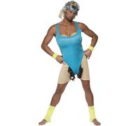 Smiffy's Smiffys Disfraz de hacer ejercicio, pongámonos en forma, body y banda para el pelo Halloween, Carnaval